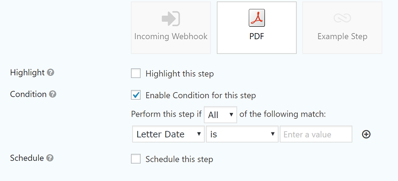 How to use conditional logic to activate workflow step