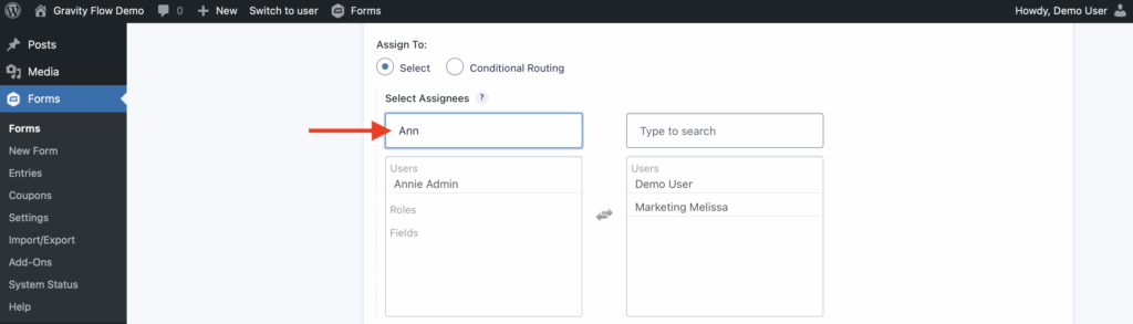 Flow 3.0 real time user search